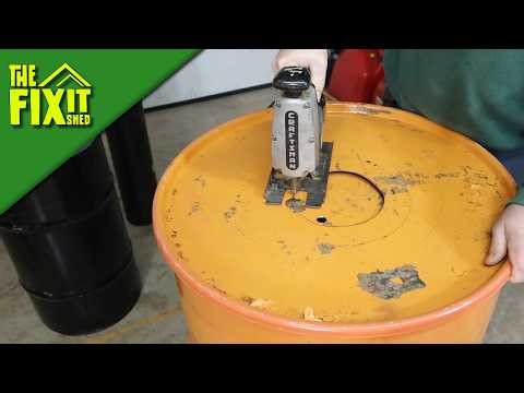 Building a 55 Gallon Drum Retort (DIY Charcoal Kiln Build) | The Fixit Shed