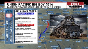 Union Pacific 'Big Boy' in Oklahoma this Sunday and Monday