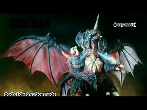 [Godzilla ps4] God of destruction mode (easy mode) (destoroyah)