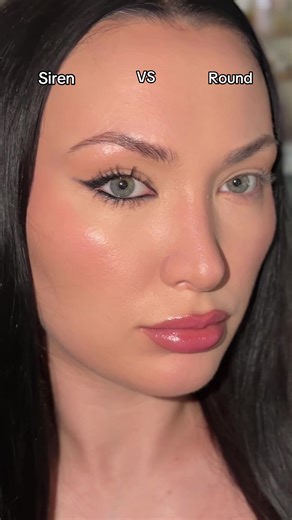 Siren eyes vs. round eyes makeup tutorial #makeuptutorial