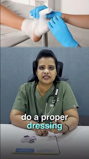 How can a diabetic patient safely take care of their wounds?