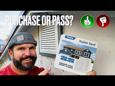 Zepoty Paintable Gable Vents | Unboxing, Review & Installation