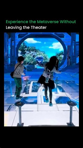 Artificial Intelligence (Ai) •Technology • Robotics on Instagram: "This theater feels so real, your brain forgets the floor is solid. 🌀🎭 Built as a fully immersive metaverse theater, the entire space uses real-time projection mapping, synchronized motion cues, and depth-warped visuals to place visitors inside the environment instead of in front of a screen. No headsets are needed—the room itself becomes the interface. Walls, floors, and ceilings shift together, creating moving terrain, underwa