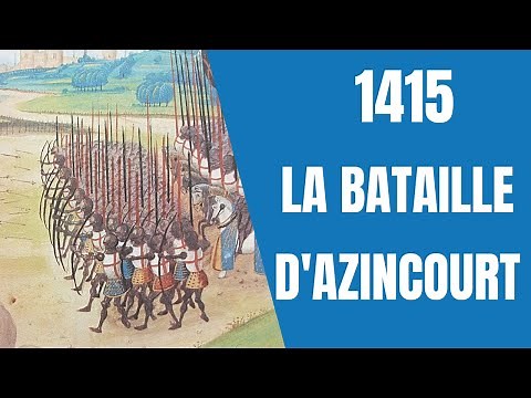La bataille d'Azincourt , une bataille majeure de la Guerre de Cent Ans (1415)