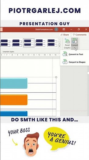 How to Convert Smart Art to Text or Shape in PowerPoint #shorts