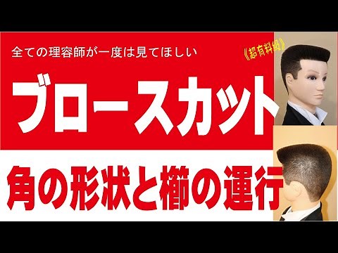 【ブロースカット】角の形状と櫛の運行 保存版 切り方解説