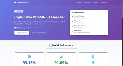 #ai #deeplearning #xai #medicalai #flask #pytorch #pathmnist #machinelearning #explainableai #healthcareai #resnet18 #datascience | Yassir Chergui | 10 comments