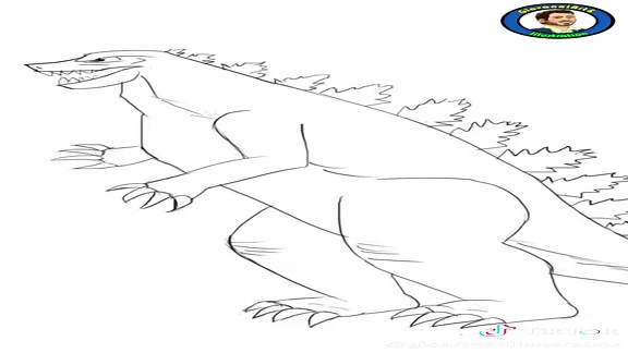 Tutorial de Desenho: Como Desenhar Godzilla