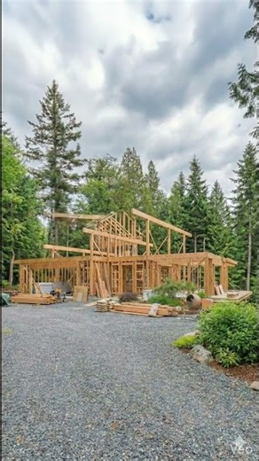 Progres Pembangunan Rumah Kayu 🌲 | AI Timelapse #aivideo