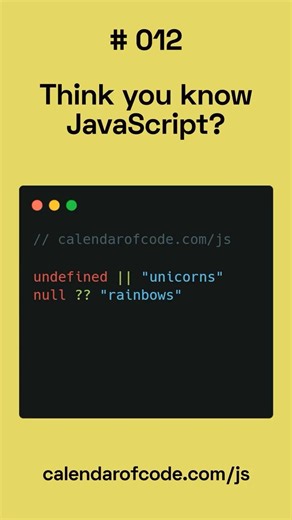 Calendar of Code | JavaScript 012