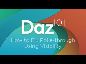 Daz 3D Tutorial: How to Fix Poke-through Using Visibility