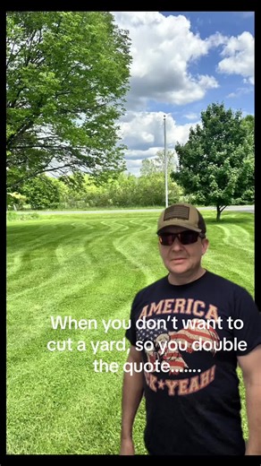 That yard you really don’t want to cut…. So you try and make them say no and it back fires lol #fyp #fypシ #hustle #selfemployed #viral