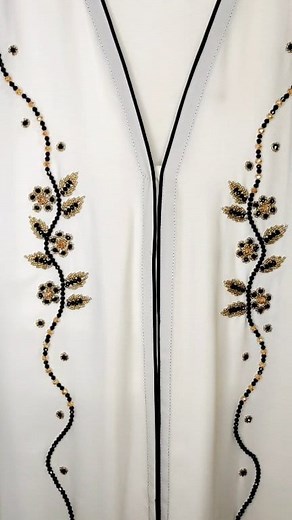 40K views · 190 reactions | Beautiful White Abaya In Handwork With...