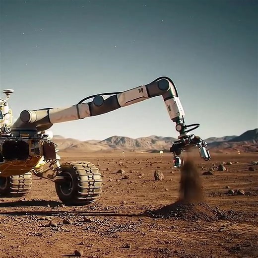 A Mars rover carrying out soil analysis with a mini lab onboard! | Space Voyager