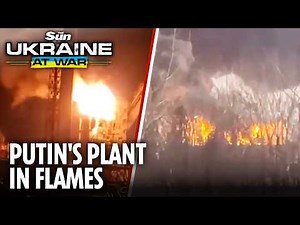 Russian factory EXPLODES after bold Ukraine strike