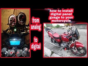Easy Installation of DIGITAL PANEL GAUGE on Suzuki Thunder 125