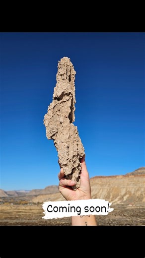 ⚡ Don’t miss this rare find! This large fulgurite captures the moment lightning struck earth—frozen forever in glassy perfection. Truly one-of-a-kind! #RockShop #UniqueGift | Horse Mountain Rocks & Gems
