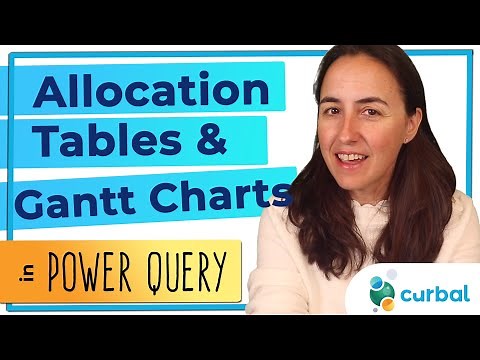Create allocation table and visualize it in a Gantt Charts with matrix in Power Query
