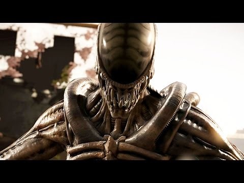 Mortal Kombat X - Alien Klassic Ladder Walkthrough and Ending (Acidic)