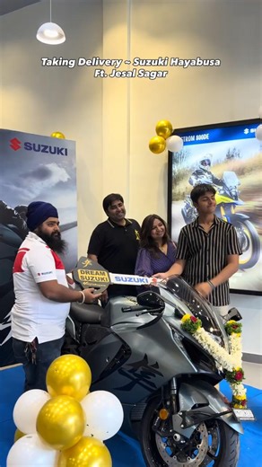 Taking Delivery of 2026 Suzuki Hayabusa Ft. Jesal Sagar #suzuki #hayabusa #suzukihaybusa #dnavlogs