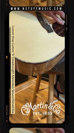 Martin Custom Shop Custom "D" Dreadnought Adirondack Spruce Flamed Koa
