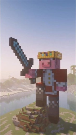Minecraft Technoblade 2.0 Statue Build & Time-lapse #Minecraft #Technoblade #minecraftbuilds