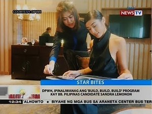 BT: DPWH, ipinaliwanag ang 'Build,Build,Build' program kay Bb. Pilipinas candidate Sandra Lemonon