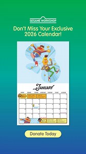There's still time to bring sunny days home with this limited-edition Sesame Street calendar! | Sesame Workshop