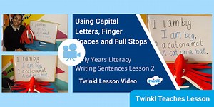 Early Years (Ages 3-5) Writing Sentences: Video Lesson 2