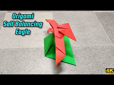 Origami Self Balancing Eagle | Origami tutorial | Paper craft