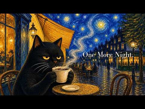One More Night. | Cozy Noir Jazz for Late-Night Coffee & Black Cat
