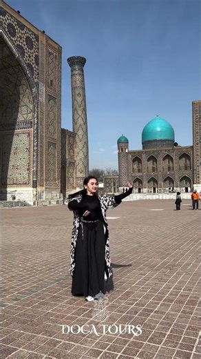 Uzbek folk dancing on the main square Registan #travel #tourism #centralasia