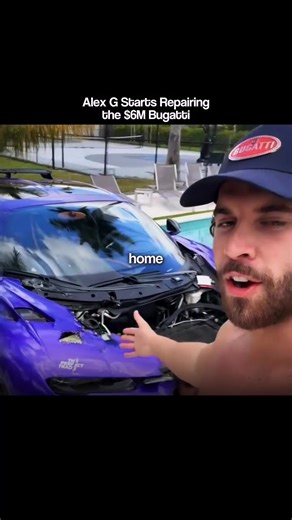 Alex G Starts Repairing the $6M Bugatti #alexg #success #lifestyle #money #bugatti