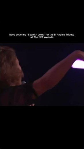 Raye singing “Spanish Joint” for the D’Angelo Tribute at the BET Awards!