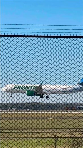 Frontier Airbus A321neo landing at PHL #aviation #commercialaircraft #planespotting