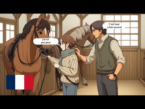 Learn French with Real Dialogues | At the Horse Stable & Riding Lessons (A1-A2)