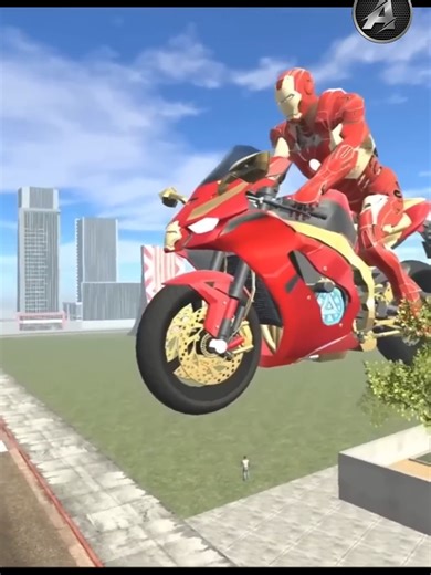 Giant Iron Man Bike Found in Indian Driving Game