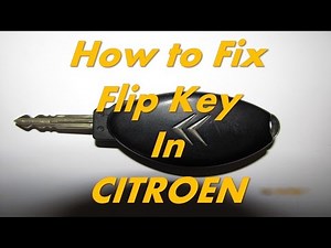 Key battery change on Citroen Xsara Picasso
