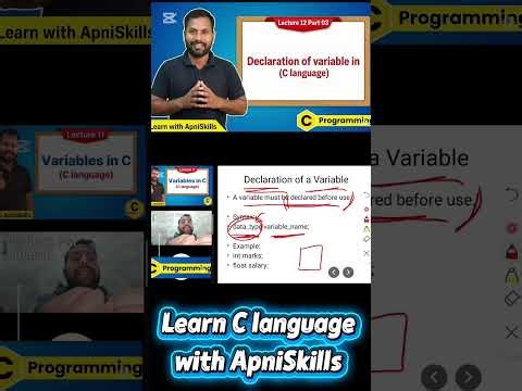 declaration of variable in c language #CLanguage #CProgramming #VariableNamingRules