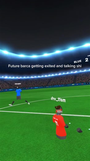 I scored all 4 js remembet never talk shi also thx @adriaan🏀 for replay code #vr #metaquest #oculus #vrfssoccersimulator #vrfs