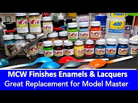 Testing MCW Finishes Enamels & Lacquers - Great Replacement For Model Master