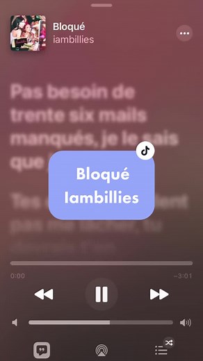 Bloqué-Iambillies : Découvrez les paroles et la musique