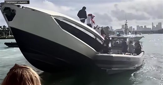 Authorities investigate after $4 million Lamborghini yacht partially sinks off Miami Beach