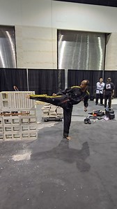 Power Sidekick Test | Competitive Martial Arts Concrete Kicking Breaking #karate #martialarts #kenpo | Point Fighter Live