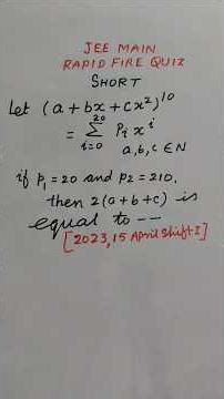 ⚡ JEE Binomial Theorem Rapid Trick | Super Fast!
