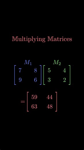How to Multiply Matrices? A step by step guide! #maths #matrixmultiplication #matrix #matrices