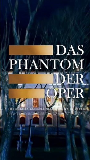 Das Phantom der Oper - Die Originalproduktion von Sasson/Sautter. 2024/25 wieder auf Tour. #phantom