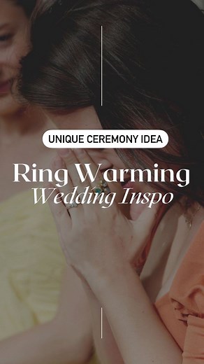 Have you heard of a ring warming ceremony? Ring warming ceremonies originated in Ireland and are now practiced at weddings all over the world. As a guest, simply hold each wedding ring in your hand and warm it up with a wish, prayer, or good thoughts for the couple. Then pass the rings on to the next person! 🫶 Save this sweet idea for your wedding! 💍 👉🏼 Would you do this for your wedding day? Reel thanks to @lynx_creatives #ringwarming #weddingtrends #weddingceremony #weddingday #weddingdeta