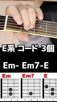 [For guitar beginners] Three E chords: E Em Em7, E, E minor, E minor seventh - how to play them