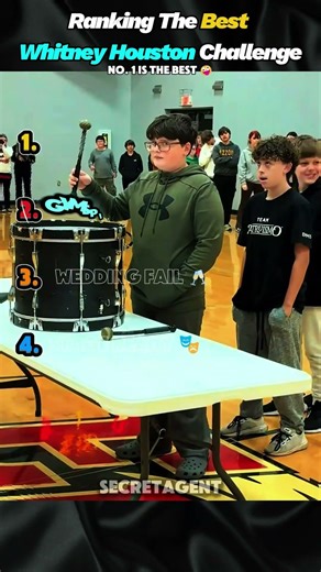 Ranking The Best Whitney Houston drum challenge moments 🥁✨ #shorts #whitneyhouston #challenge #drums
